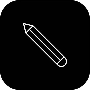 Soyut arkaplan grubunda kalem simgesi izole edildi