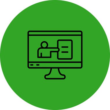 vektör lcd simgesi illüstrasyonu