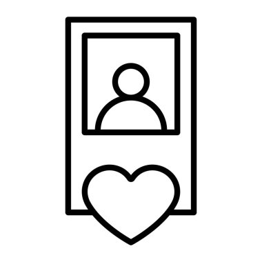 Akıllı telefonun içindeki kalp, aşkın simgesi.