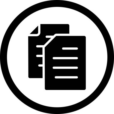 belge simgesi vektör illüstrasyonu