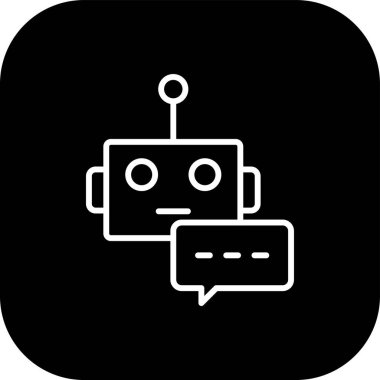 Robot simgesi, vektör çizimi