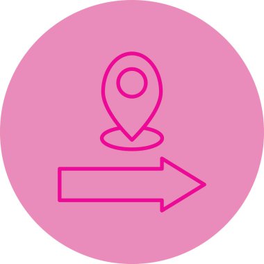 Konum simgesinin vektör illüstrasyonu