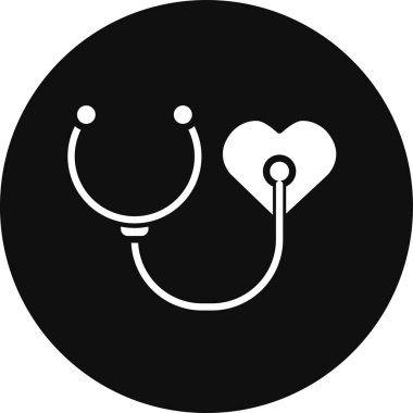 stetoskop vektör simgesi