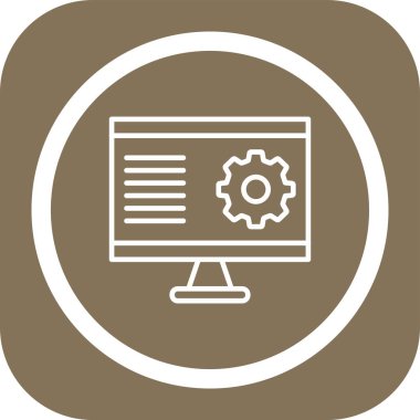 seo modern simgesinin vektör illüstrasyonu