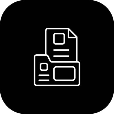 Dosya simgesinin vektör illüstrasyonu