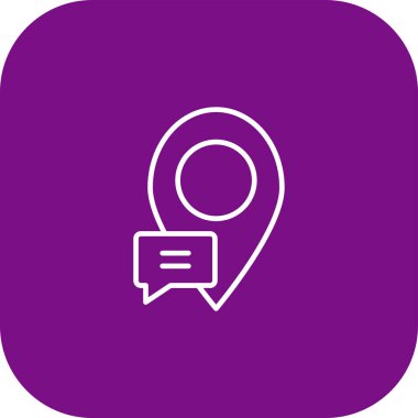 Sohbet simgesi soyut arkaplan grubunda izole edildi