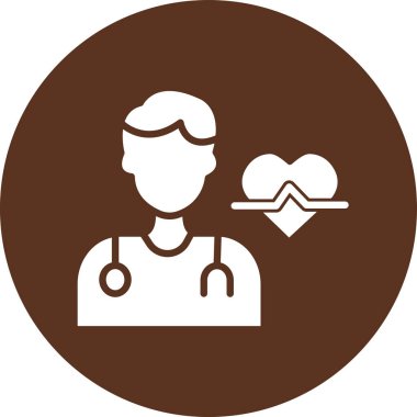 Bir kalp simgesinin vektör illüstrasyonu