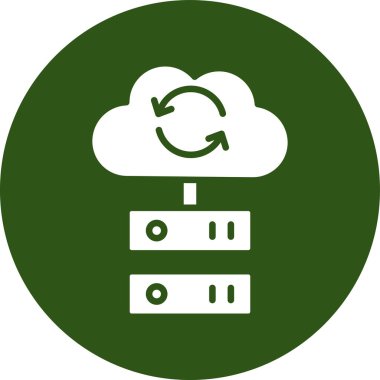 Bulut. Web simgesi basit illüstrasyon