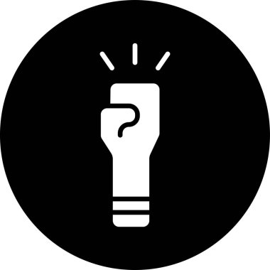 Ampul simgesinin vektör illüstrasyonu