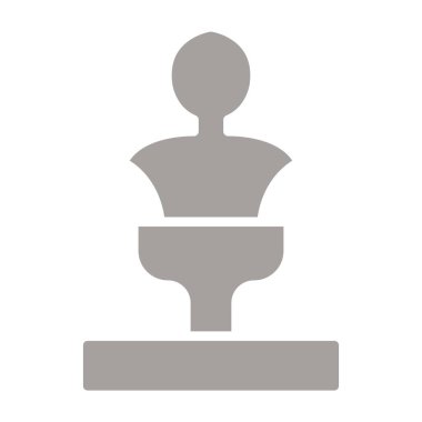 Satranç taşı düz vektör simgesi