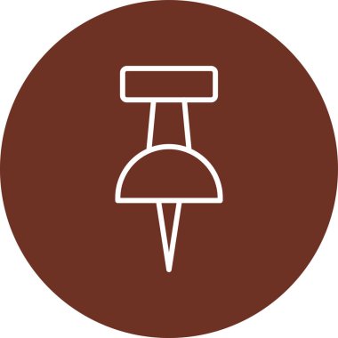 Bir ahşap sandalye simgesinin vektör çizimi