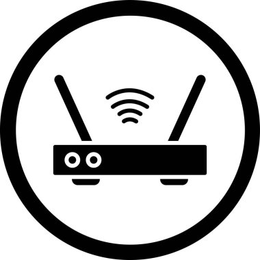 Kablosuz. Web simgesi basit tasarım