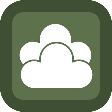 bulut hesaplama simgesi, vektör illüstrasyonu