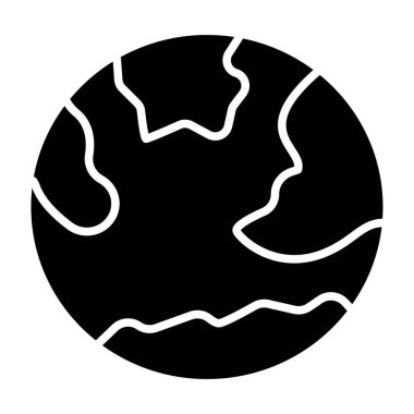 Planet earth simgesini, basit tarzı