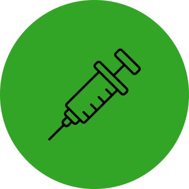 Şırınga simgesinin vektör illüstrasyonu