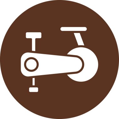 Bir bisiklet simgesinin vektör illüstrasyonu