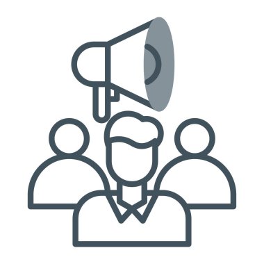 megafon ikon vektör işareti