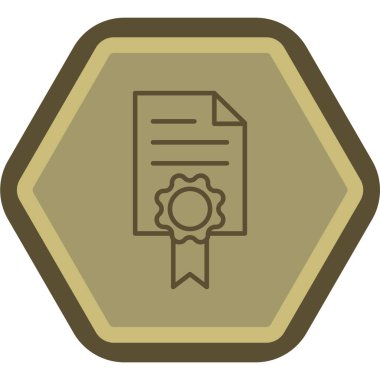 Madalya simgesinin vektör illüstrasyonu