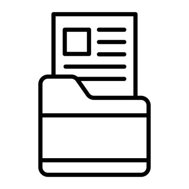 vektör illüstrasyonu, belge simgesi