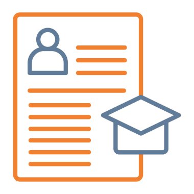 Öğrenci. Web simgesi basit illüstrasyon