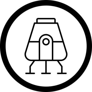 Bir fener simgesinin vektör illüstrasyonu