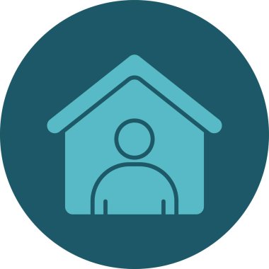 Ev simgesi vektör illüstrasyonu