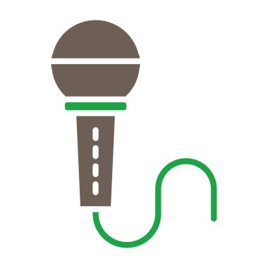 mikrofon satırı simgesi, vektör tasarımı