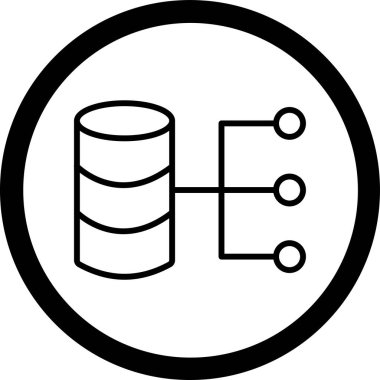 veritabanı simgesi çizimi