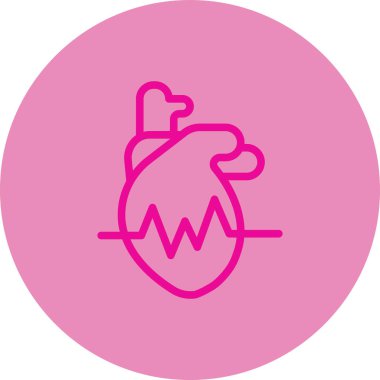 Modern kalp simgesinin vektör illüstrasyonu