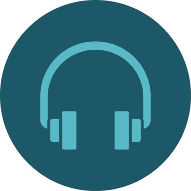 Kulaklık. Web simgesi basit illüstrasyon