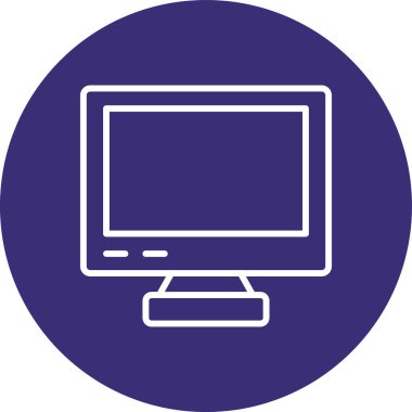 Dizüstü bilgisayar simgesi vektör çizimi