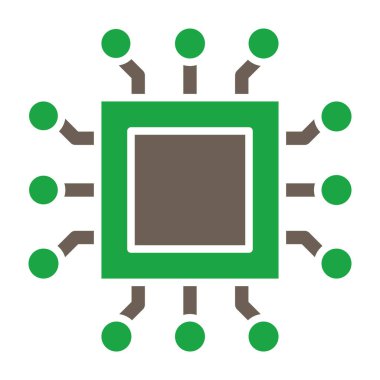 çip simgesi. düz dizayn biçimi 10