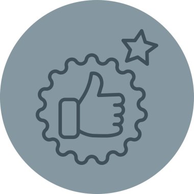 başparmak yukarı simgesi, vektör illüstrasyonu