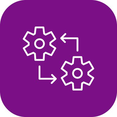 dişli simgesi vektör illüstrasyonu