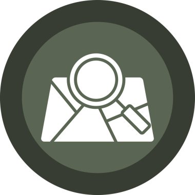 Arama vektörü illüstrasyonu modern basit simge