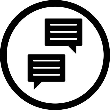 konuşma kabarcığı vektör çizimi