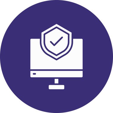 Dizüstü bilgisayar simgesinin vektör çizimi