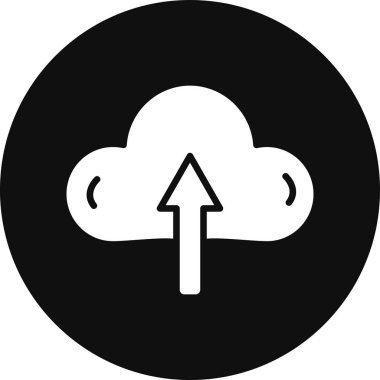 Bulut hesaplama simgesi vektör illüstrasyonu