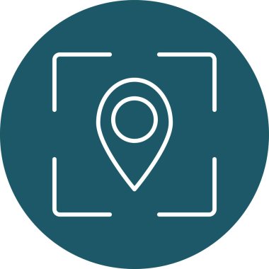 konum pin simgesi vektör illüstrasyonu