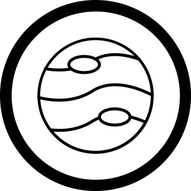 Gezegen simge vektör çizim