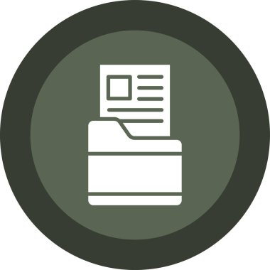 Modern dosya simgesinden yoksun vektör illüstrasyonu