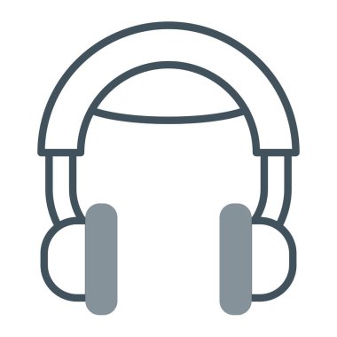 kulaklık vektör renk simgesi