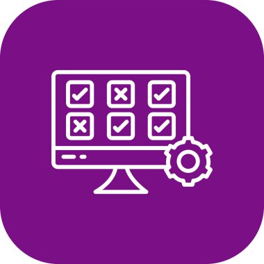 kontrol listesi simgesi, vektör illüstrasyonu