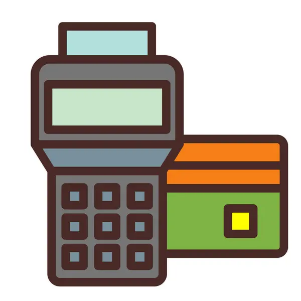 Hesap makinesi simgesi olan alışveriş çantası