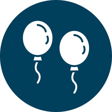 balonlar simge vektör illüstrasyonu