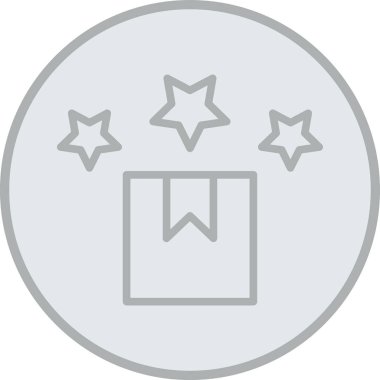 Rozet düz vektör simgesi