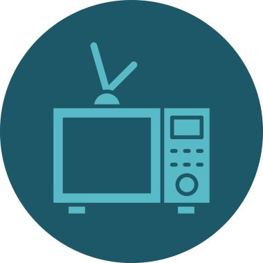 Televizyon. Web simgesi basit illüstrasyon