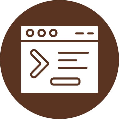 Web sayfası simgesi, vektör illüstrasyonu