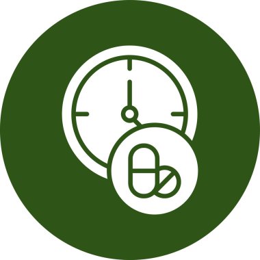 Saat simgesi vektör illüstrasyonu