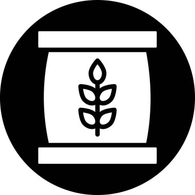 Bir bitki simgesinin vektör illüstrasyonu